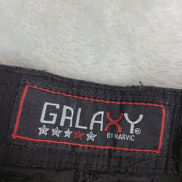 Galaxy By Harvic Men's Black Belted Waist Drawstring Hem Cargo Shorts 40‎ - Picture 4 of 11